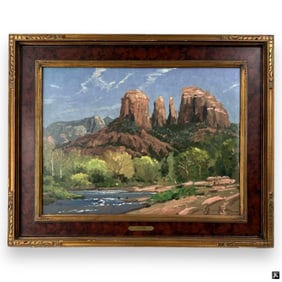 Thomas Kinkade Color Lithograph on Canvas