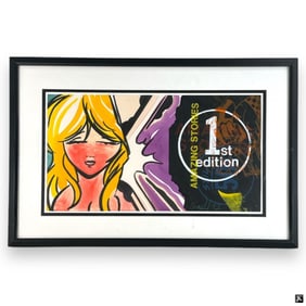 John Crash (USA B1961) "Amazing Stories" Watercolo