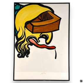 John Crash (USA B1961) Watercolor On Paper Framed