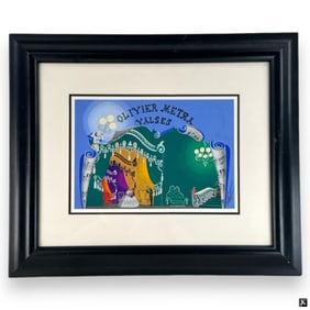 Erte (RUSSIA 1892-1990) Gouache On Paper Framed