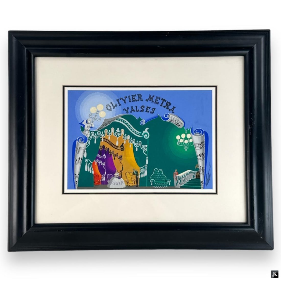 Erte (RUSSIA 1892-1990) Gouache On Paper Framed (1 of 5)