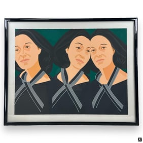 Alex Katz (USA 1895-1974) "Grey Ribbon" Silkscreen