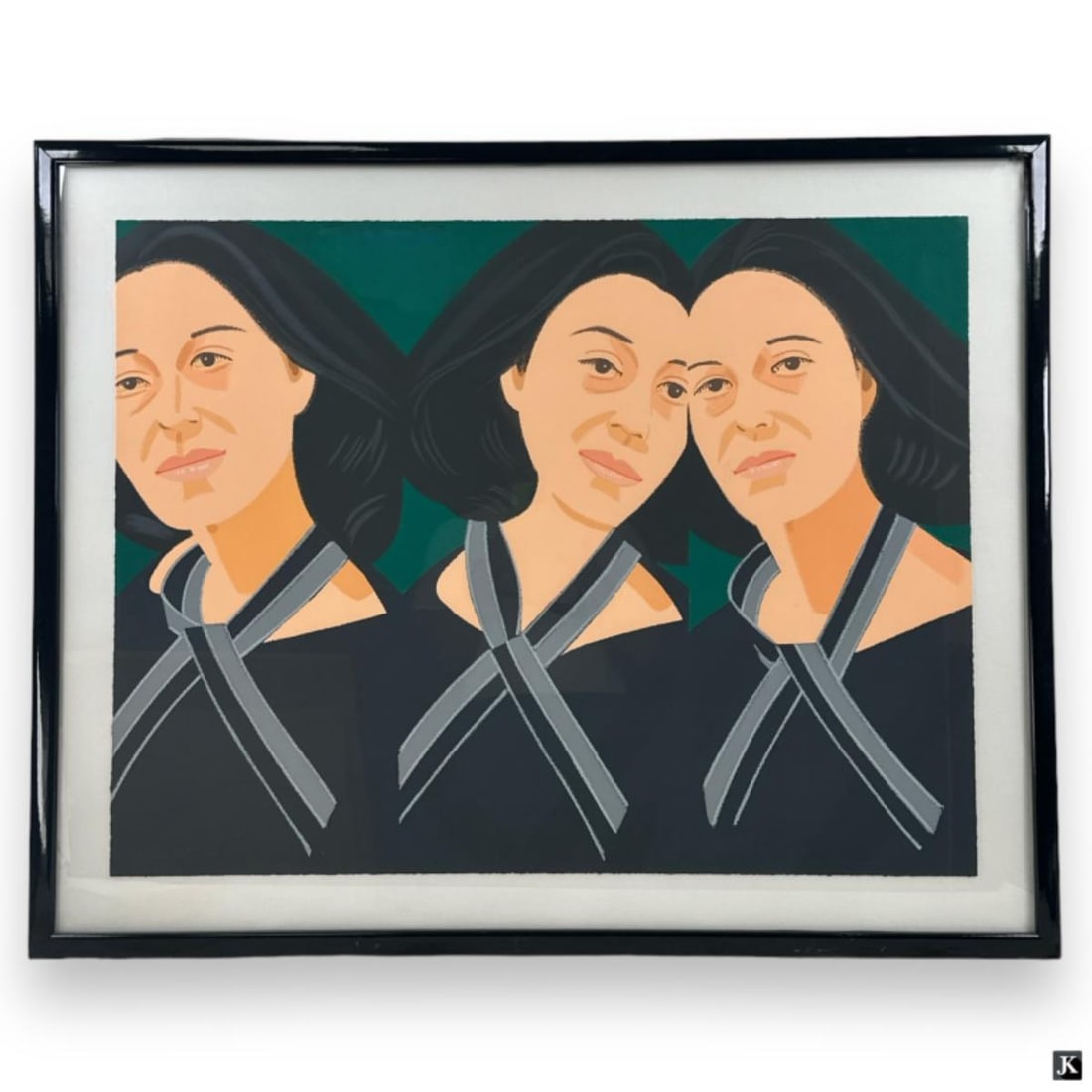 Alex Katz (USA 1895-1974) "Grey Ribbon" Silkscreen (1 of 4)