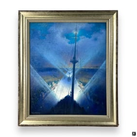 CARL BRANDIEN (USA 1886-1965) Suez Canal Oil/Board