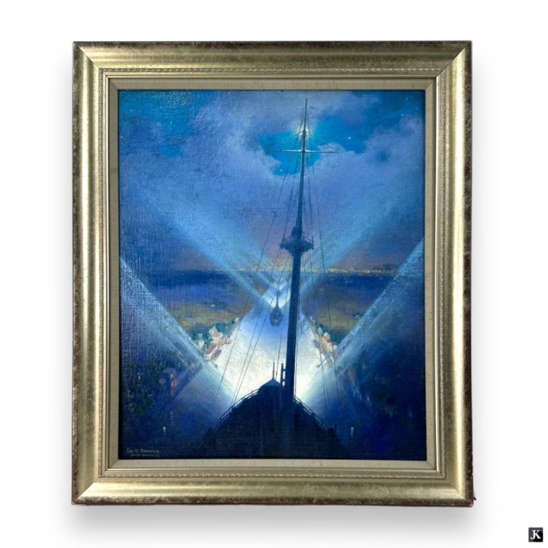 CARL BRANDIEN (USA 1886-1965) Suez Canal Oil/Board (1 of 7)