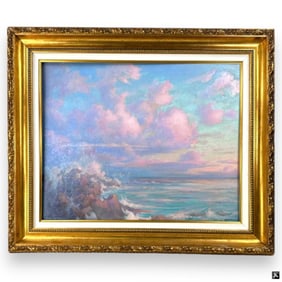 Carl Brandien Oil on Board "Afterglow, Florida"