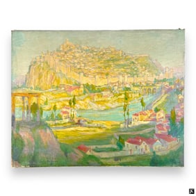 Carl Brandien (USA 1886-1965) Avila Spain Oil