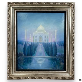 Carl Brandien (USA 1886-1965) Taj Mahal Oil/Board