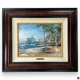 Thomas Kinkade Color Lithograph on Canvas