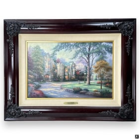 Thomas Kinkade Color Lithograph on Canvas