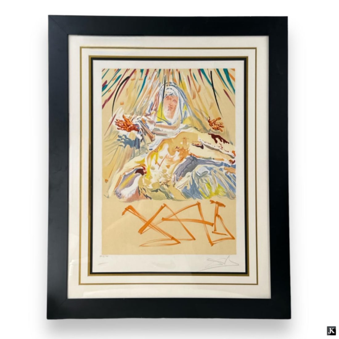 Dali Color Lithograph La Pieta Nera, 1974 (1 of 5)