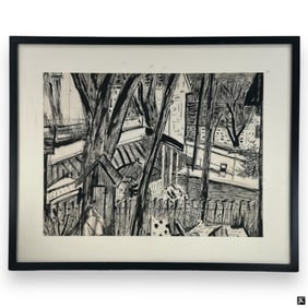 Lloyd Ney (USA 1893-1965) Mechanic St Lithograph