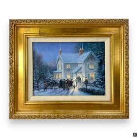 Thomas Kinkade Color Lithograph on Canvas