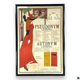 Pseudonym & Antonym T Fisher Unwin Poster
