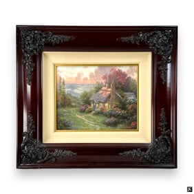 Thomas Kinkade Color Lithograph on Canvas