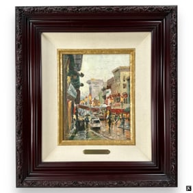 Thomas Kinkade Color Lithograph on Canvas