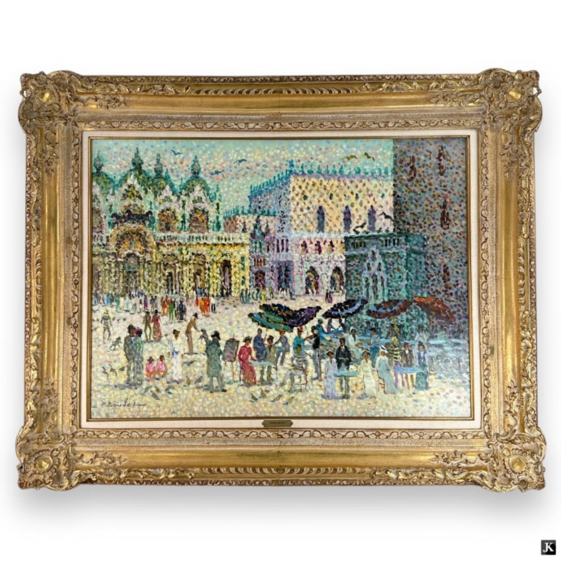 Pierre Boudet Oil on Canvas "Paris" (1 of 7)