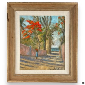 Hildegarde Hamilton (USA 1898-1970) Oil On Canvas