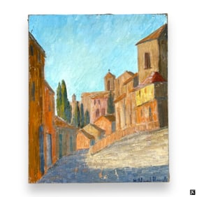 Hildegarde Hamilton (USA 1898-1970) Oil On Canvas