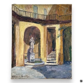 Hildegarde Hamilton (USA 1898-1970) Oil On Canvas