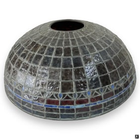 Vintage Tiffany Style Leaded Glass Shade