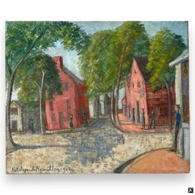 Hildegarde Hamilton (USA 1898-1970) Oil On Canvas