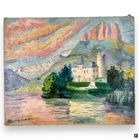 Hildegarde Hamilton (USA 1898-1970) Oil On Canvas