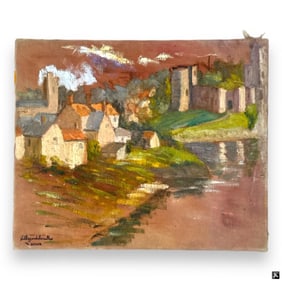 Hildegarde Hamilton (USA 1898-1970) Oil On Canvas