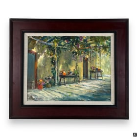 Emmett Fritz (USA 1917-1995) Oil Painting On Board