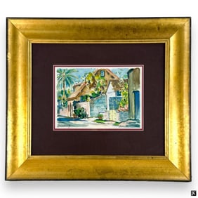 Emmett Fritz (USA 1917-1995) Street Scene W/C