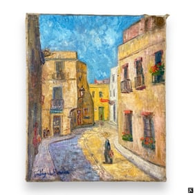 Hildegarde Hamilton (USA 1898-1970) Oil On Canvas