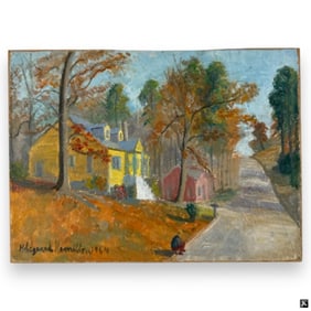 Hildegarde Hamilton (USA 1898-1970) Oil On Canvas