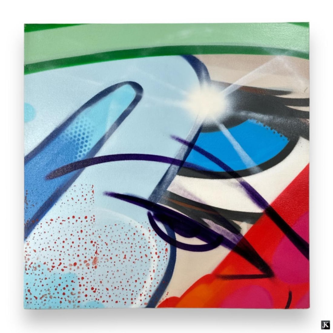 John "Crash" Matos (USA B1961) Spray Paint/Canvas (1 of 5)