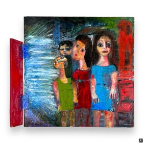 Hegina Rodrigues (USA 20th/21st) Oil On Board