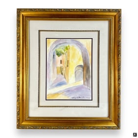 Hildegarde Hamilton (USA 1898-1970) 1955 Watercolo