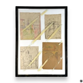 Hildegarde Hamilton (USA 1898-1970) Quadtych