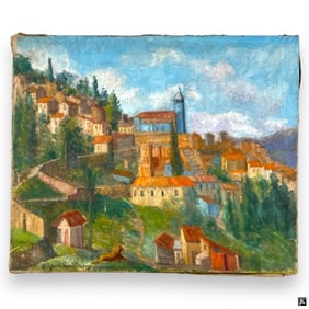 Hildegarde Hamilton (USA 1898-1970) Oil On Canvas