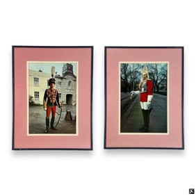 Pair Photographs Of English Royal Guardsmen