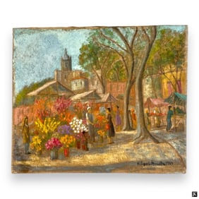 Hildegarde Hamilton (USA 1898-1970) Oil On Canvas