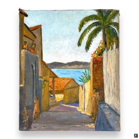 Hildegarde Hamilton (USA 1898-1970) Oil On Canvas