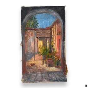 Hildegarde Hamilton (USA 1898-1970) Oil On Canvas