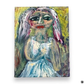 Rodei Gacs Oil Painting On Canvas Portrait Of Woma