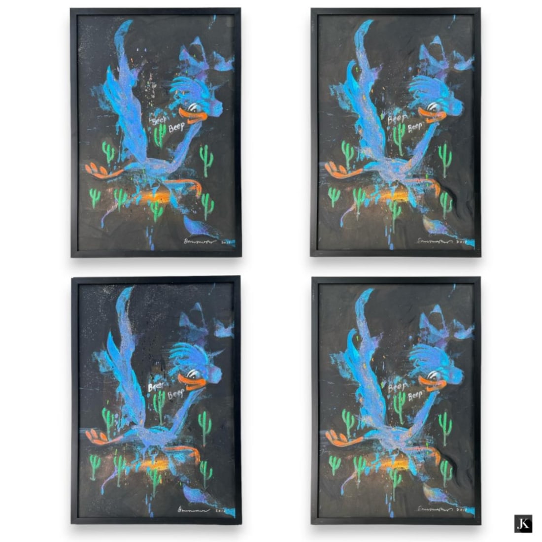 (4) Bruce Helander (USA B1947) "Road Runner" Oils (1 of 7)