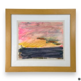 Unknown Artist Signed Watercolor Work On Paper