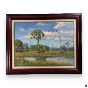 Jackie Schindette (USA 20th/21st) Landscape Oil