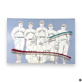 Jim Ceravolo (USA B1953) Yankees Mixed Media