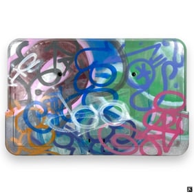 Crash (USA B1961) Graffiti Spray Paint On Plastic