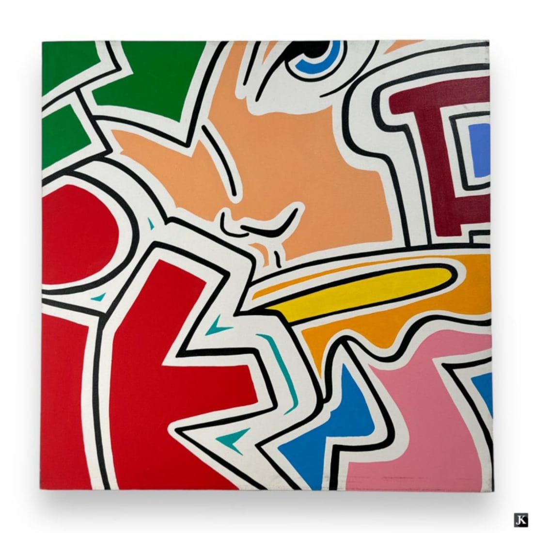 John Crash (USA B1961) Spray Paint On Canvas (1 of 5)