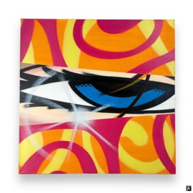 John "Crash" Matos (USA B1961) Spray Paint/Canvas