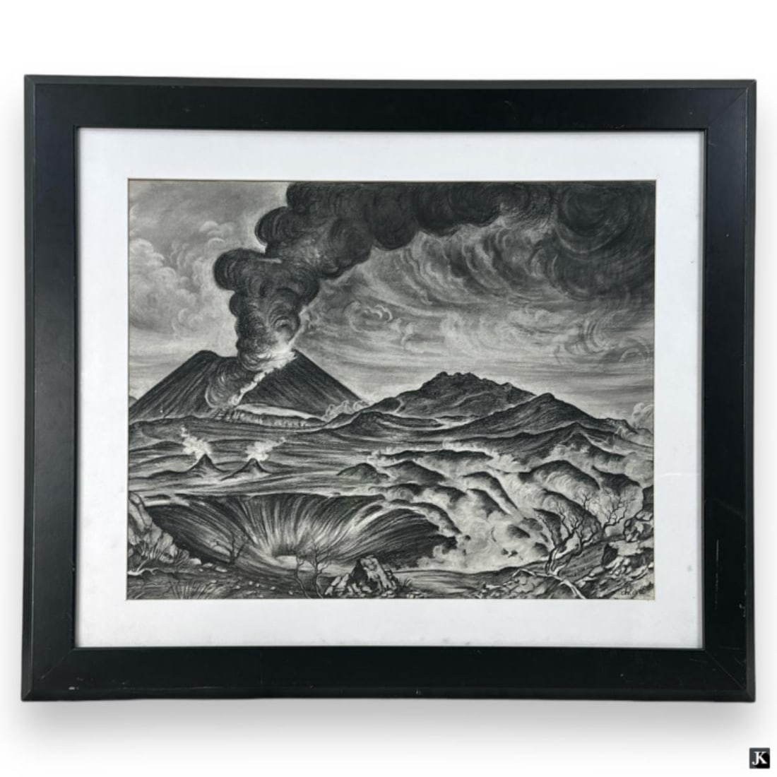 Dr. Atl (MEXICO 1875-1964) Charcoal Work On Paper (1 of 4)